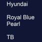 Preview: Hyundai, Royal Blue Pearl, TB.